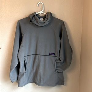 Melanzana polar fleece women’s pullover hoodie, size small.
